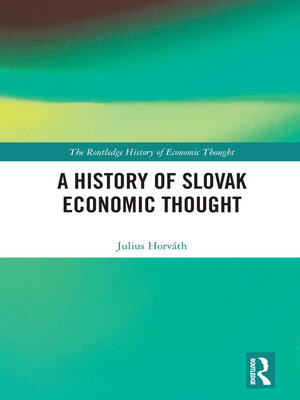 cover image of A History of Slovak Economic Thought